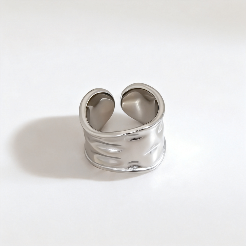 Irregular Pleated Ring Irregular Pleated Ring