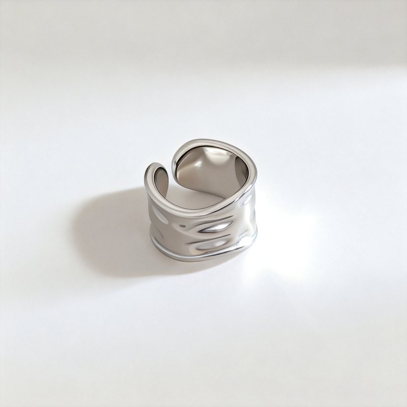 Irregular Pleated Ring Irregular Pleated Ring