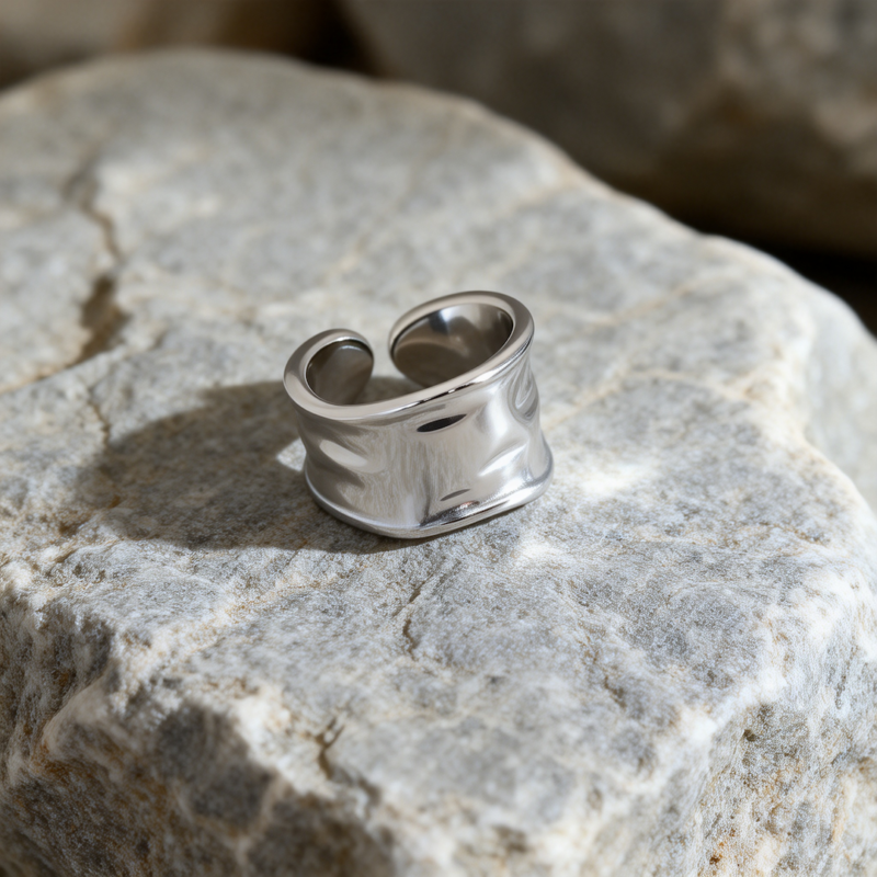 Irregular Pleated Ring Irregular Pleated Ring