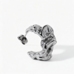 Lava Folded Stainless Steel Earrings