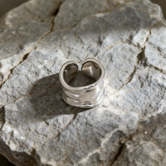 Irregular Pleated Ring