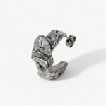 Lava Folded Stainless Steel Earrings