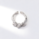 Lava Folded Stainless Steel Ring