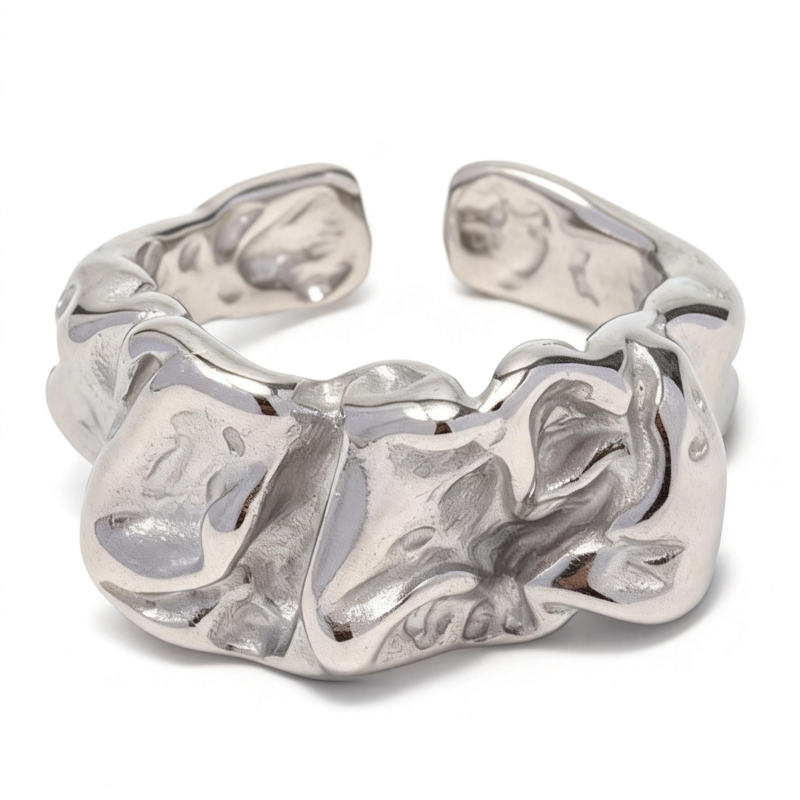 Lava Folded Stainless Steel Ring Lava Folded Stainless Steel Ring