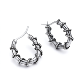 Rattan Stainless Steel Earrings