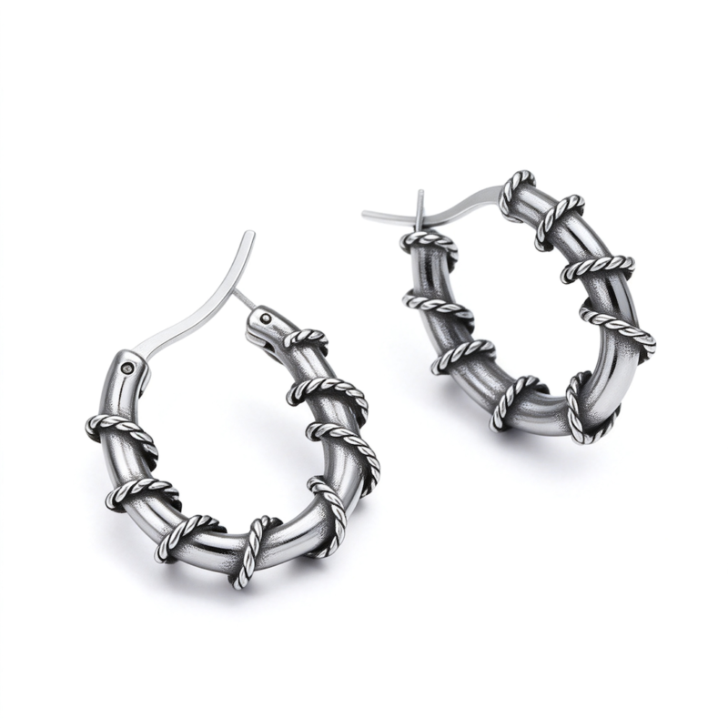 Rattan Stainless Steel Earrings Rattan Stainless Steel Earrings