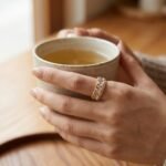 14K Gold Filled White Crystal — Handmade Wire Wrapped Ring