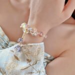 Happy Vibe Flower Crystal Bracelet – Dopamine Style