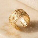 Ring Gold - Italian Woven Filigree, gold