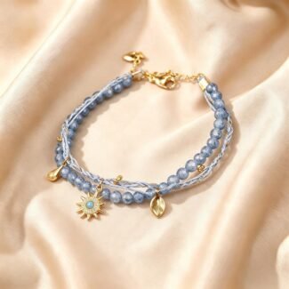 Bracelet Aquamarine - Ocean Wave Solstice