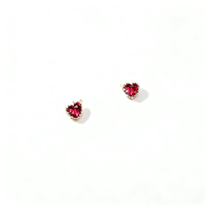Earrings Heart - Rose First Love Earrings Heart - Rose First Love