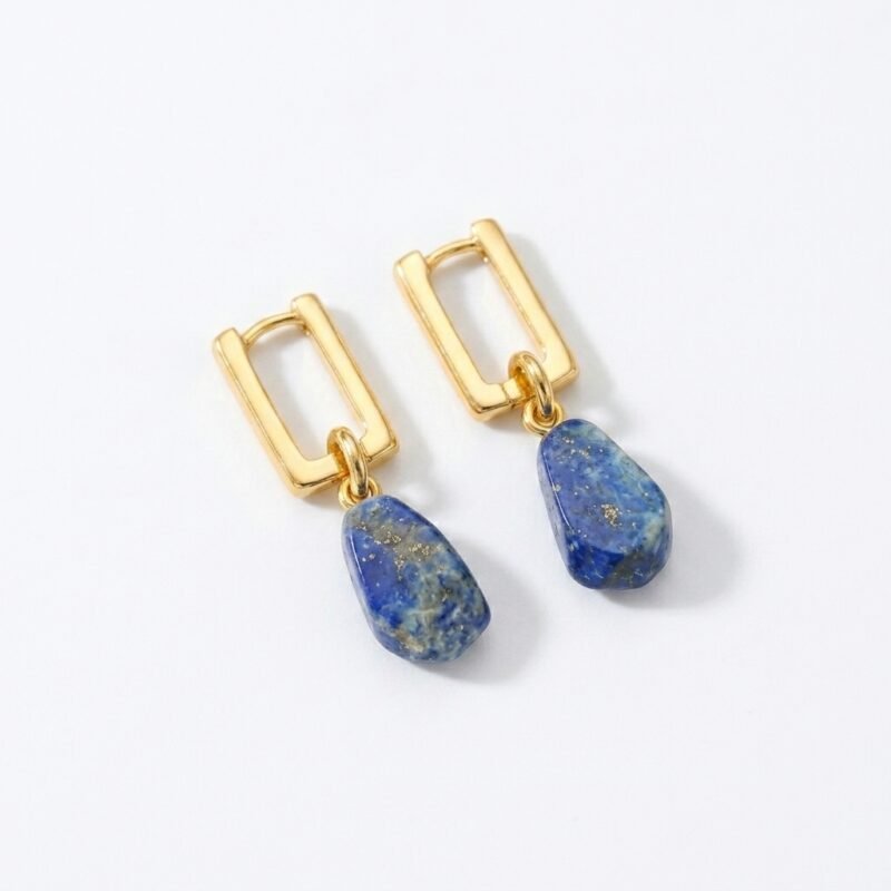 Earrings Lapis Lazuli - Celestial Night Nebulae