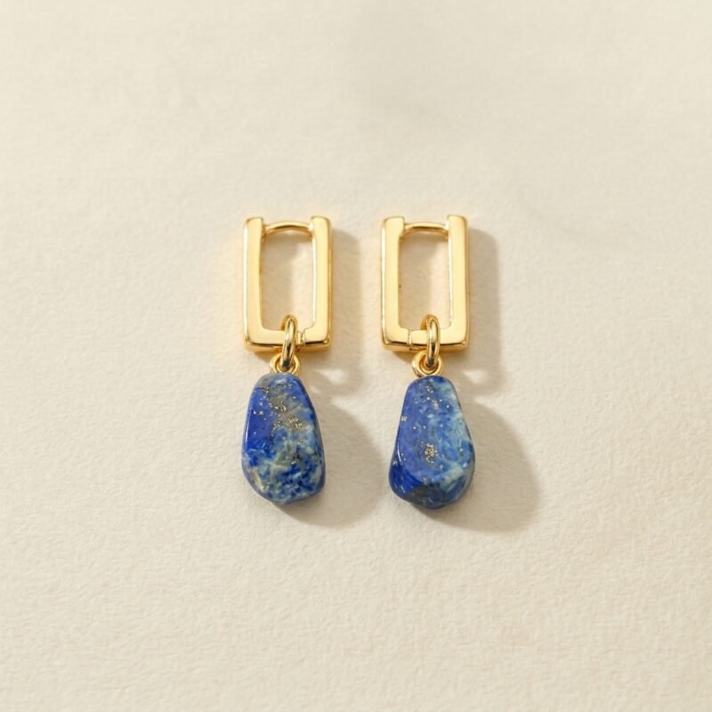 Earrings Lapis Lazuli - Celestial Night Nebulae