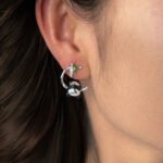 Panda And Bamboo Silver Earrings——Gentle Wilderness