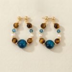 Earrings Tiger Eye - Bohemian Twilight Luster