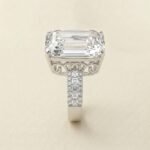 Ring Crystal Quartz - Square Cut Filigree, silver