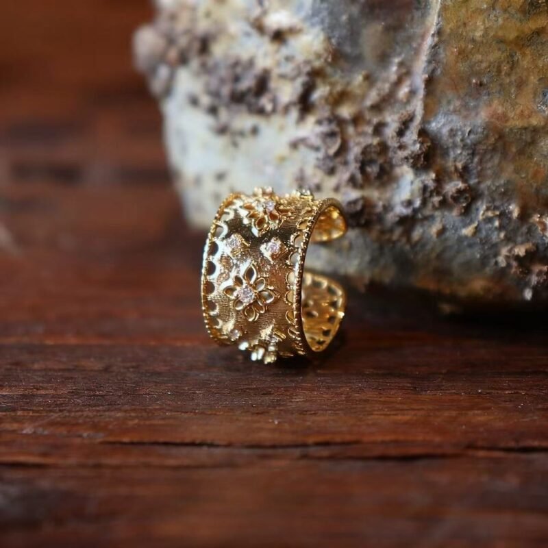 Ring Gold - Italian Woven Filigree, gold Ring Gold - Italian Woven Filigree, gold