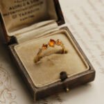 Ring Orange Garnet - Autumn Sunset Glow, gold
