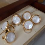 Ring Pearl - French Seine Nacre, gold