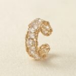 14K Gold Filled White Crystal — Handmade Wire Wrapped Ring