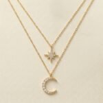 Celestial Layered Star Moon Necklace – Midnight Symphony