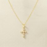 Dainty Sparkle Cross Pendant Necklace – Divine Grace