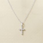 Dainty Sparkle Cross Pendant Necklace – Divine Grace
