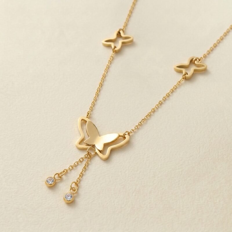 Graceful Butterfly Tassel Anklet – Eternal Freedom