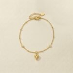 Heartbeat Chain Anklet – Rhythm of Life
