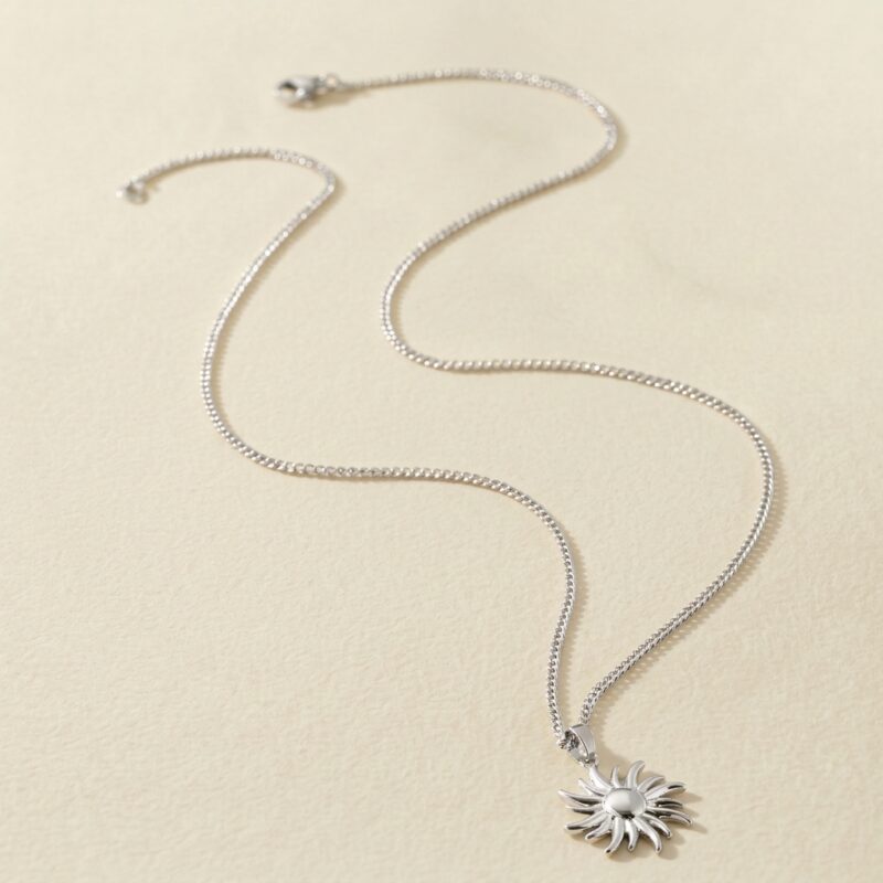 18K Gold Plated Stainless Steel — Celestial Sun Totem Necklace
