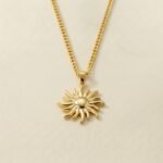 18K Gold Plated Stainless Steel — Celestial Sun Totem Necklace