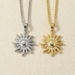 18K Gold Plated Stainless Steel — Celestial Sun Totem Necklace