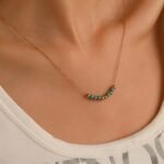 18K Gold Plated — Boho Turquoise Beaded Necklace