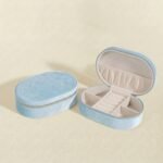 Velvet Jewelry Box — Compact Travel Storage Organizer