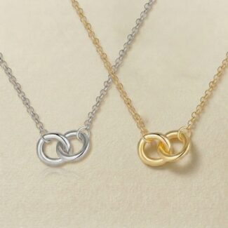 Interlocking Infinity Circles Necklace – Eternal Bond