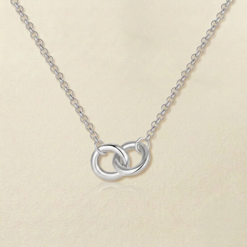 Interlocking Infinity Circles Necklace – Eternal Bond