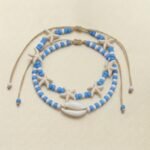 Natural Shell & Seed Bead — Ocean Starfish Marine Anklet