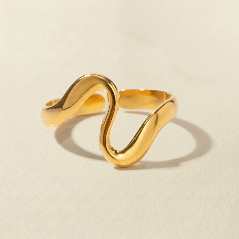 Titanium Steel Rings — Sculptural Geometric Statement Rings