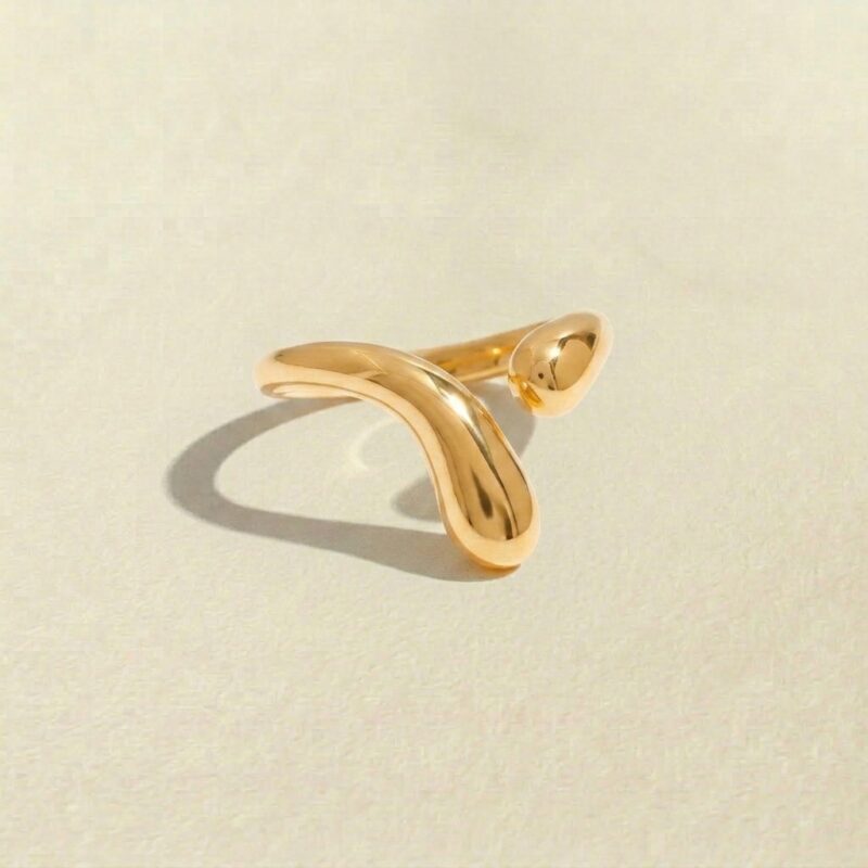 Titanium Steel Rings — Sculptural Geometric Statement Rings