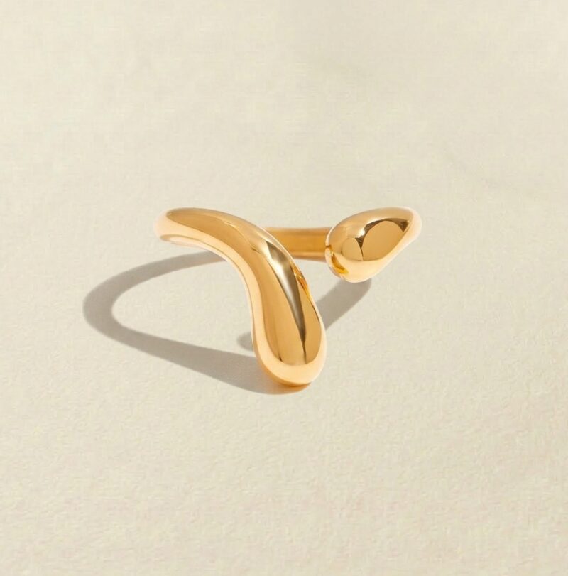 Titanium Steel Rings — Sculptural Geometric Statement Rings