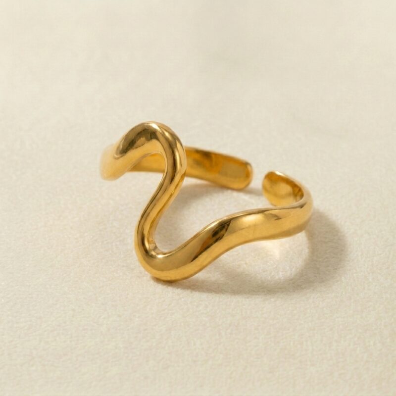 Titanium Steel Rings — Sculptural Geometric Statement Rings