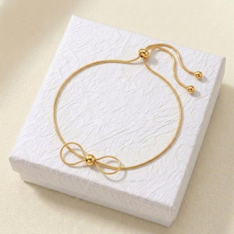 Bowknot Anklet - Graceful Whisper (4) Bowknot Anklet - Graceful Whisper