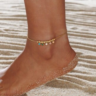 Charm Anklet - Rainbow Radiance
