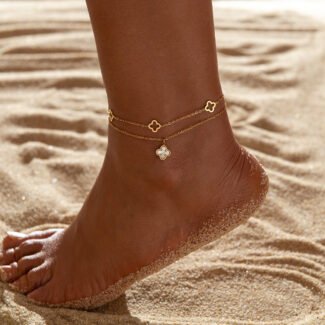 Clover Anklet - Eternal Good Fortune