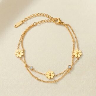 Daisy Anklet - Sunshine Radiance