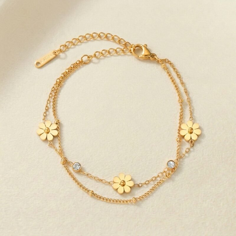 Daisy Anklet - Sunshine Radiance (2) Daisy Anklet - Sunshine Radiance
