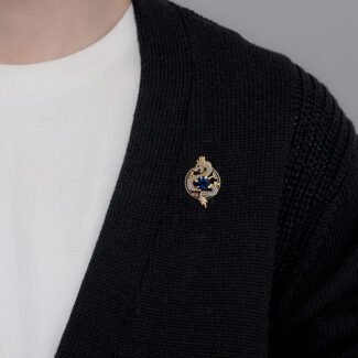 Dragon Brooch - Royal Azure Guardian