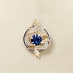 Dragon Brooch - Royal Azure Guardian
