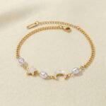 Star and Moon Anklet - Celestial Harmony