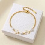 Star and Moon Anklet - Celestial Harmony
